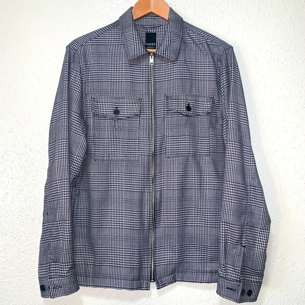 H&M zip up shirt jacket